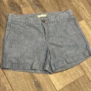 Banana Republic Blue Chino Mid Rise Shorts